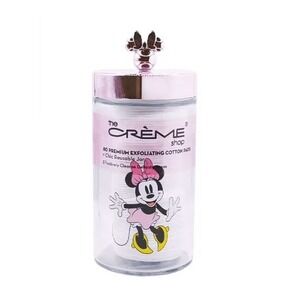 THE CREME SHOP Minnie Mouse Reusable Glass‎ Jar Container of Cotton Pads